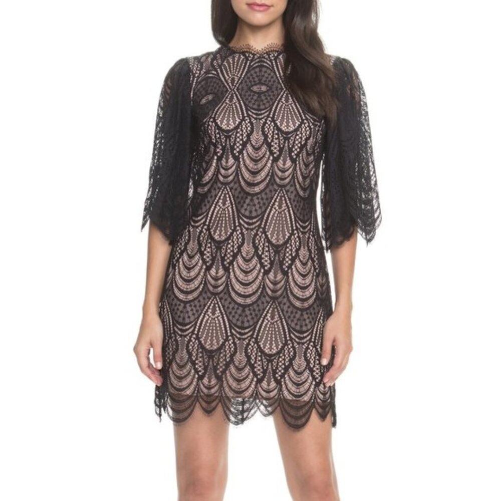 Dress the Population Toni Scalloped Lace Dress